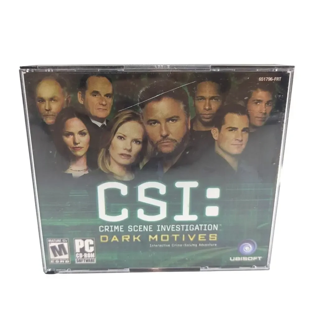 CSI: Crime Scene Investigation Dark Motives PC CD-ROM Video Game Crime Mystery